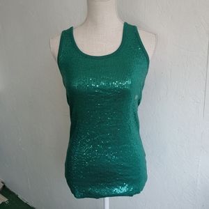 Net Maurices Sequin Tank Sz Med